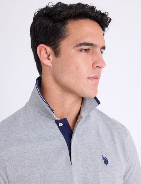 SLIM FIT STRETCH SOLID PIQUE POLO SHIRT - U.S. Polo Assn.