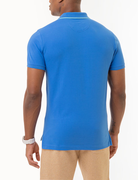 SLIM FIT STRETCH PIQUE SOLID POLO SHIRT - U.S. Polo Assn.