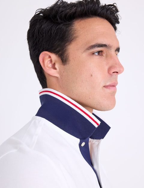 SLIM FIT STRETCH SOLID PIQUE POLO SHIRT - U.S. Polo Assn.