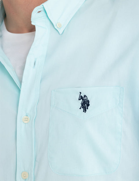 SHORT SLEEVE STRETCH POPLIN SHIRT - U.S. Polo Assn.