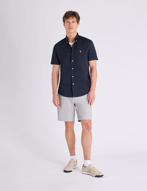 SHORT SLEEVE STRETCH POPLIN SHIRT - U.S. Polo Assn.