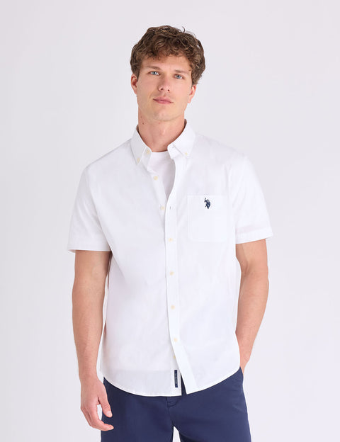 SHORT SLEEVE STRETCH POPLIN SHIRT - U.S. Polo Assn.