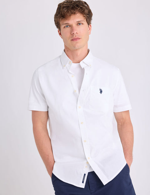 SHORT SLEEVE STRETCH POPLIN SHIRT - U.S. Polo Assn.