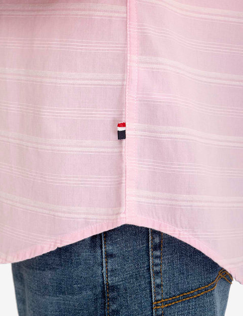 WHITE LABEL STRIPE SHORT SLEEVE WOVEN SHIRT - U.S. Polo Assn.