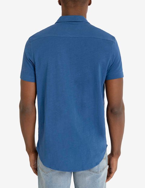 FULL PLACKET SLUB JERSEY SHIRT - U.S. Polo Assn.