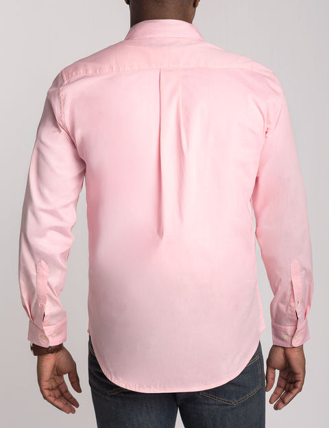 SOLID STRETCH POPLIN LONG SLEEVE SHIRT - U.S. Polo Assn.