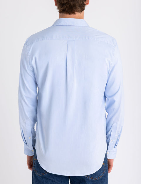 SOLID STRETCH POPLIN LONG SLEEVE SHIRT - U.S. Polo Assn.