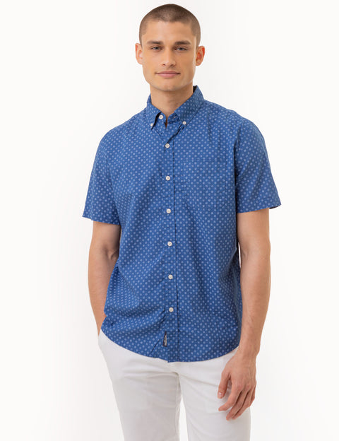 DITSY PRINT SHORT SLEEVE WOVEN SHIRT - U.S. Polo Assn.