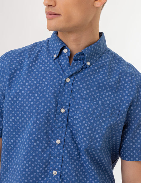 DITSY PRINT SHORT SLEEVE WOVEN SHIRT - U.S. Polo Assn.