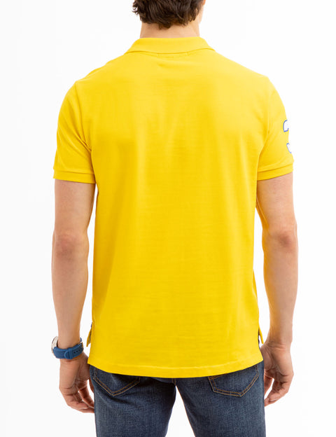 DIAGONAL SASH FRONT PIQUE POLO SHIRT - U.S. Polo Assn.