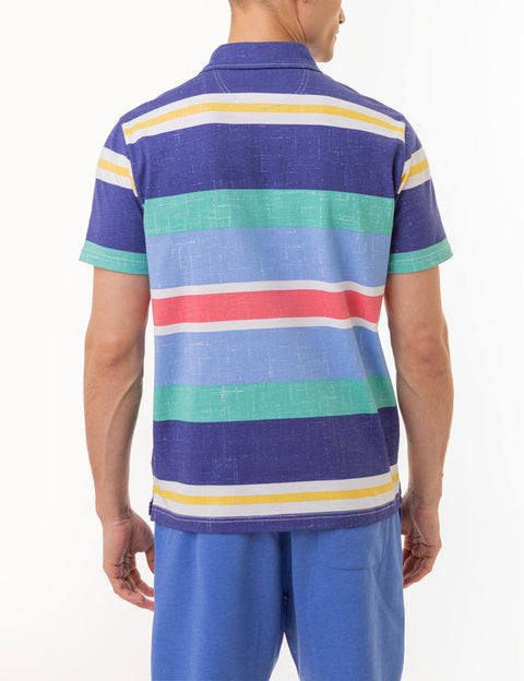 ENGINEERED STRIPE MULTICOLOR LOGO POLO SHIRT - U.S. Polo Assn.