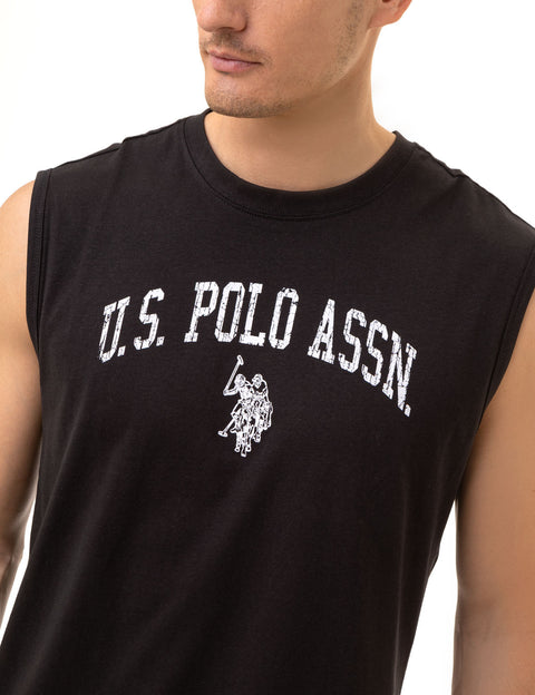 U.S. POLO ASSN. PRINTED JERSEY MUSCLE TANK - U.S. Polo Assn.