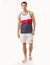 COLORBLOCK JERSEY MUSCLE TANK WITH STRIPES - U.S. Polo Assn.