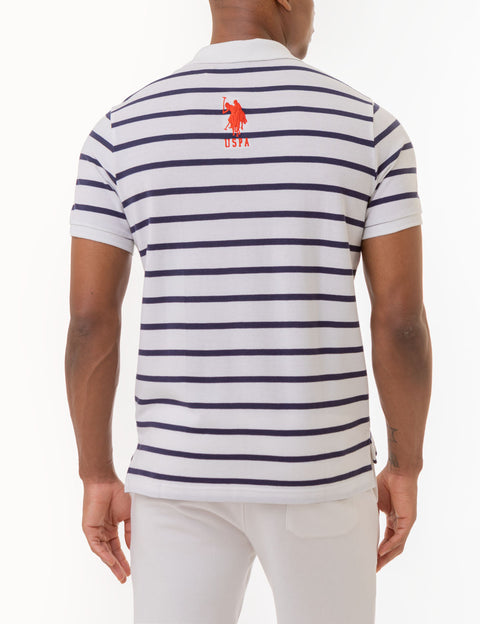 HORIZONTAL STRIPE PIQUE POLO SHIRT - U.S. Polo Assn.