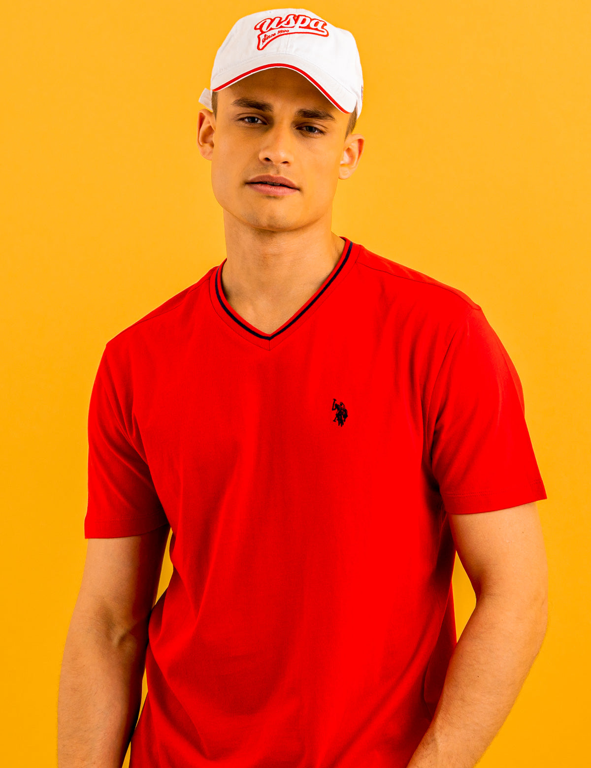 TIPPED VNECK JERSEY TSHIRT U.S. Polo Assn.