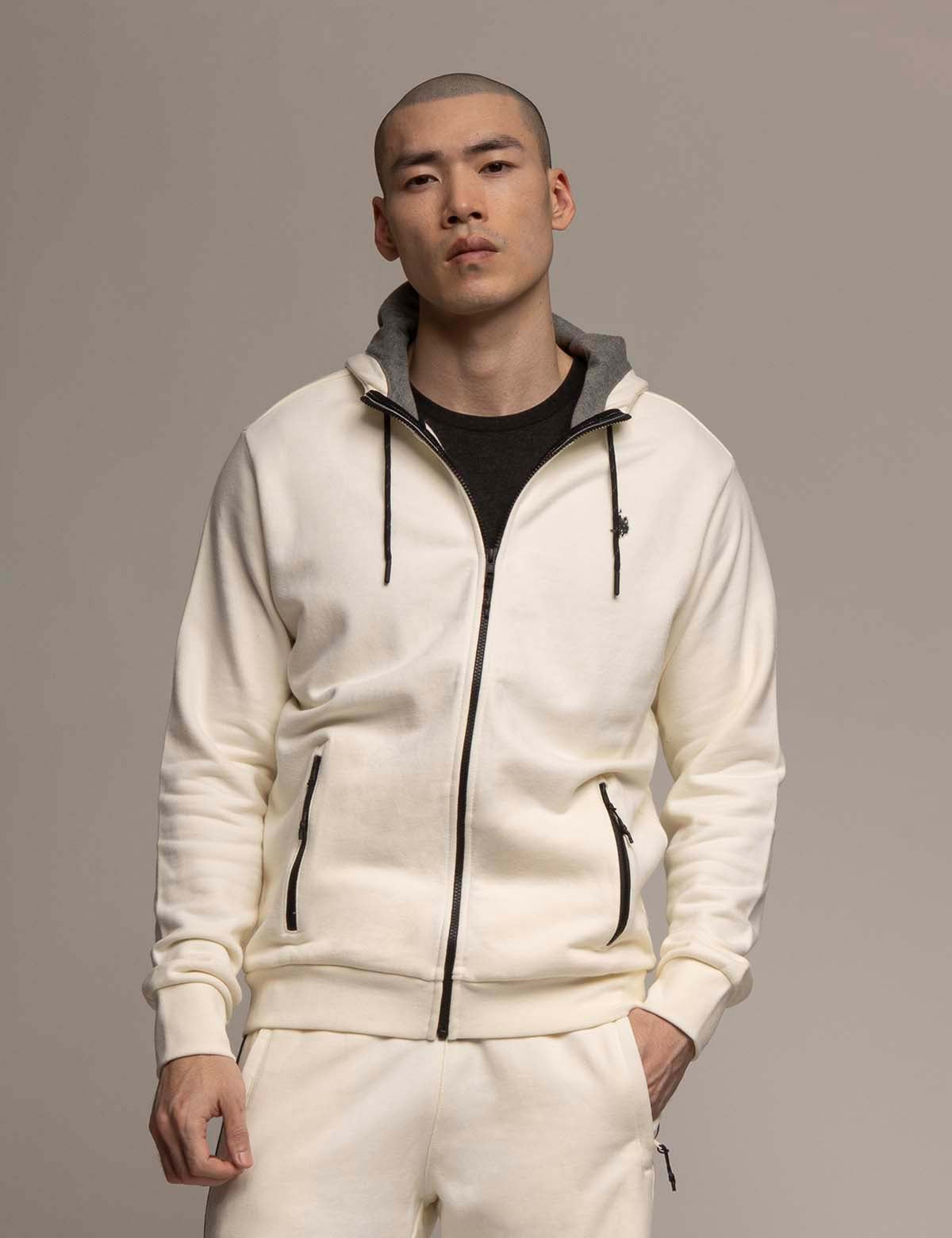 WHITE LABEL FULL ZIP FRENCH TERRY HOODIE– U.S. Polo Assn.