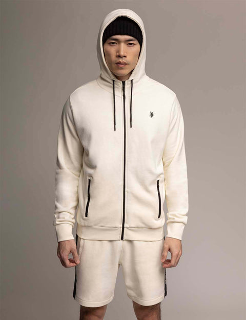 WHITE LABEL FULL ZIP FRENCH TERRY HOODIE - U.S. Polo Assn.