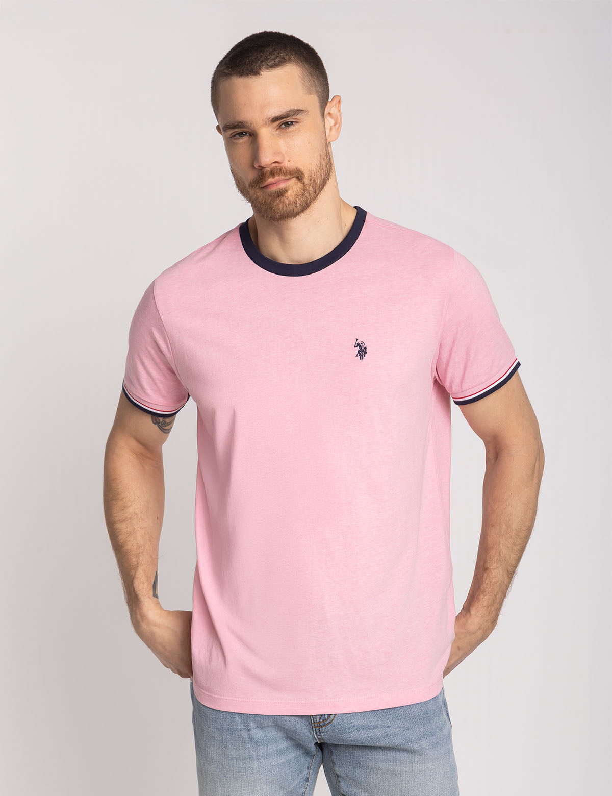 SIGNATURE STRIPE TRIM RINGER T-SHIRT– U.S. Polo Assn.