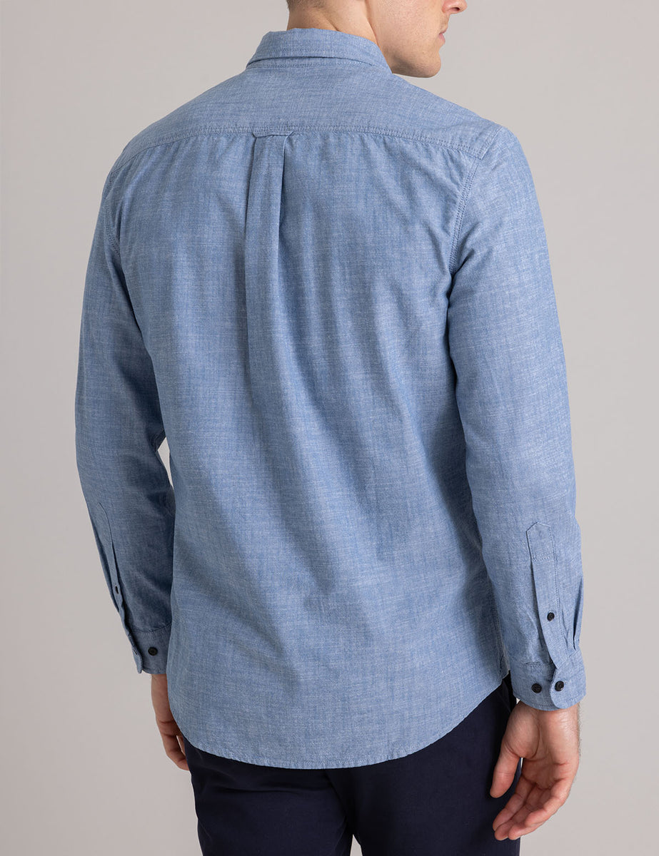 COTTON CANVAS LONG SLEEVE SHIRT– U.S. Polo Assn.