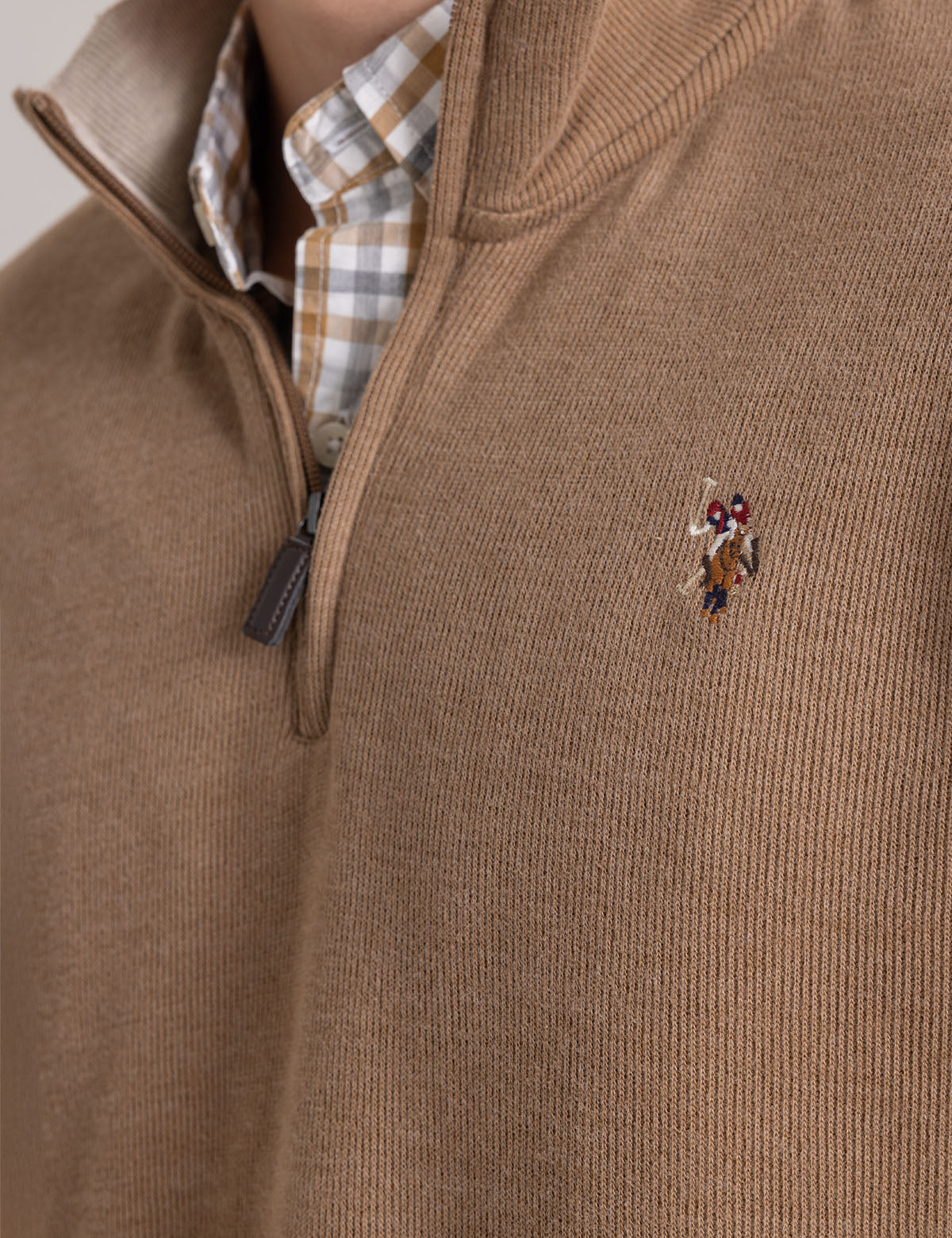 1/4 Zip Knit Polo