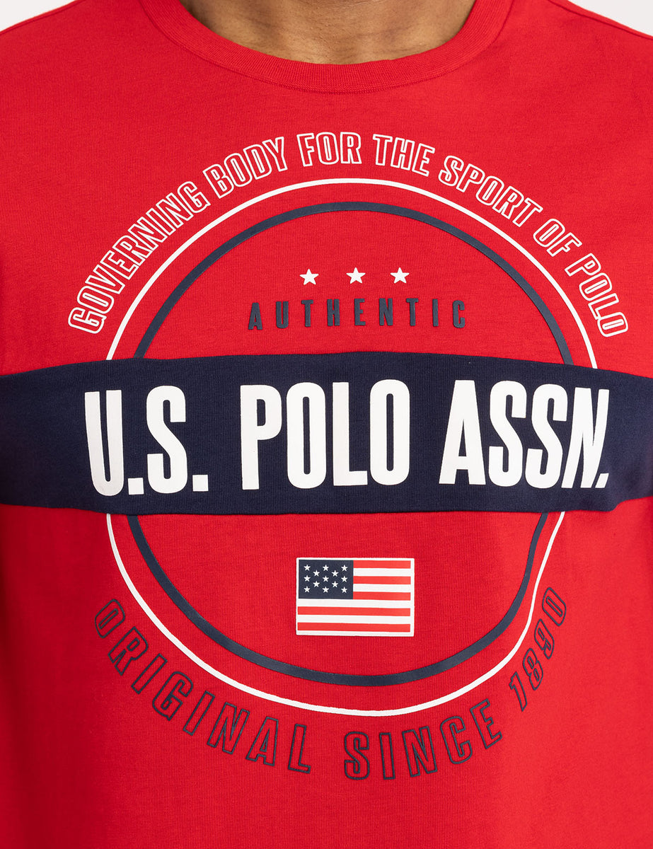 USPA PIECED CIRCLE LOGO JERSEY T-SHIRT– U.S. Polo Assn.