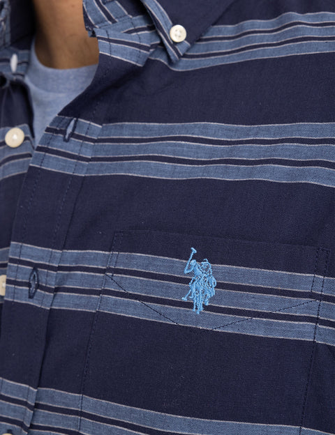 COTTON TRIPLE STRETCH POPLIN SHIRT - U.S. Polo Assn.