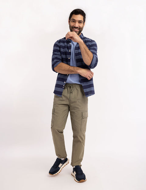 COTTON TRIPLE STRETCH POPLIN SHIRT - U.S. Polo Assn.