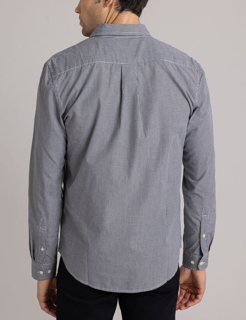 GINGHAM POPLIN LONG SLEEVE SHIRT - U.S. Polo Assn.