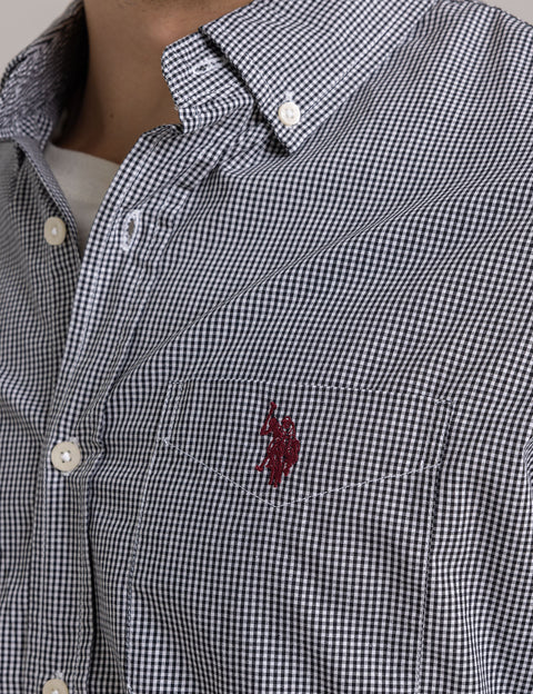GINGHAM POPLIN LONG SLEEVE SHIRT - U.S. Polo Assn.