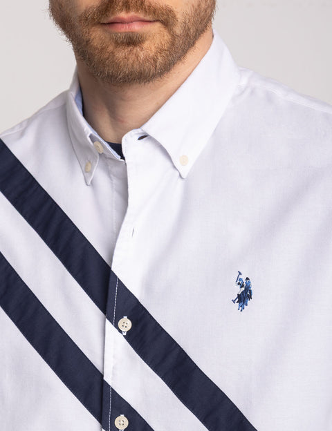 SHORT SLEEVE DOUBLE SASH OXFORD SHIRT - U.S. Polo Assn.