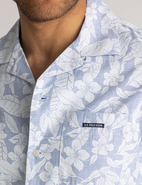 SHORT SLEEVE TROPICAL PRINT CAMP SHIRT - U.S. Polo Assn.
