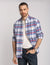 LONG SLEEVE STRETCH PLAID POPLIN SHIRT