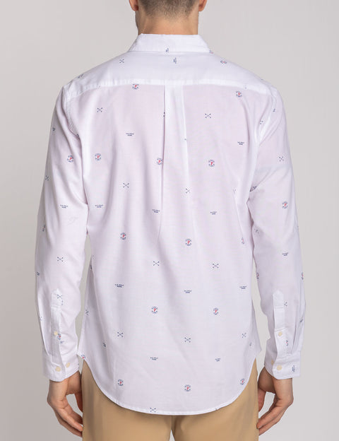LONG SLEEVE ALL OVER MALLET PRINT OXFORD SHIRT - U.S. Polo Assn.