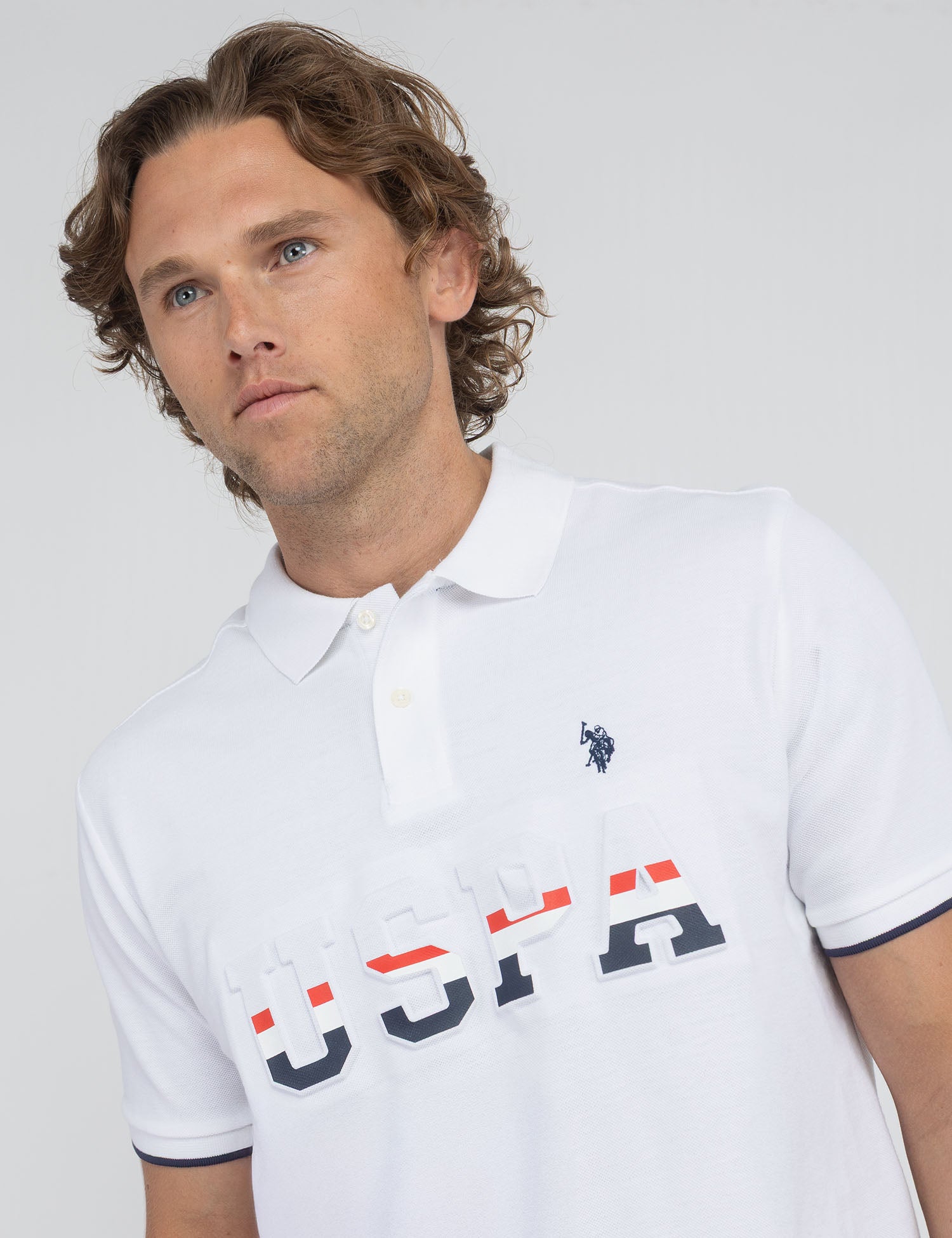 USPA EMBOSSED PIQUE POLO SHIRT– U.S. Polo Assn.