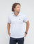WHITE LABEL JACQUARD CAMP POLO SHIRT
