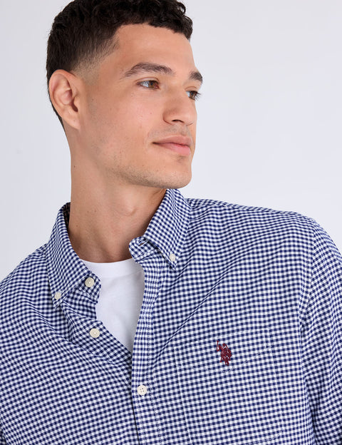 LONG SLEEVE LIGHT WEIGHT GINGHAM OXFORD SHIRT - U.S. Polo Assn.