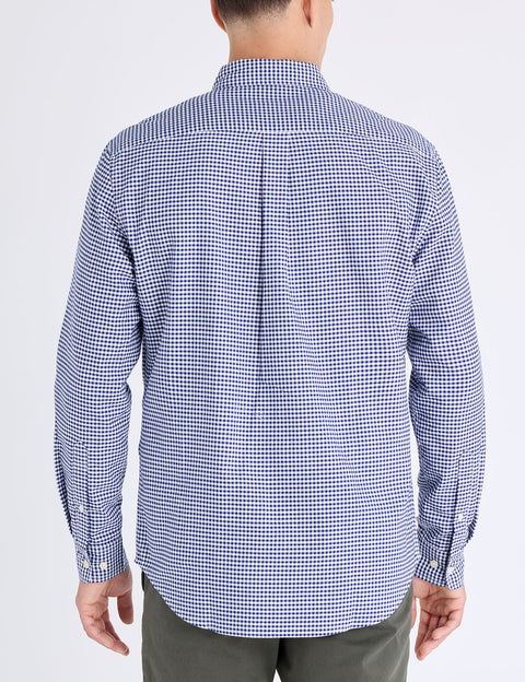 LONG SLEEVE LIGHT WEIGHT GINGHAM OXFORD SHIRT - U.S. Polo Assn.