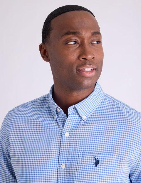 LONG SLEEVE LIGHT WEIGHT GINGHAM OXFORD SHIRT - U.S. Polo Assn.
