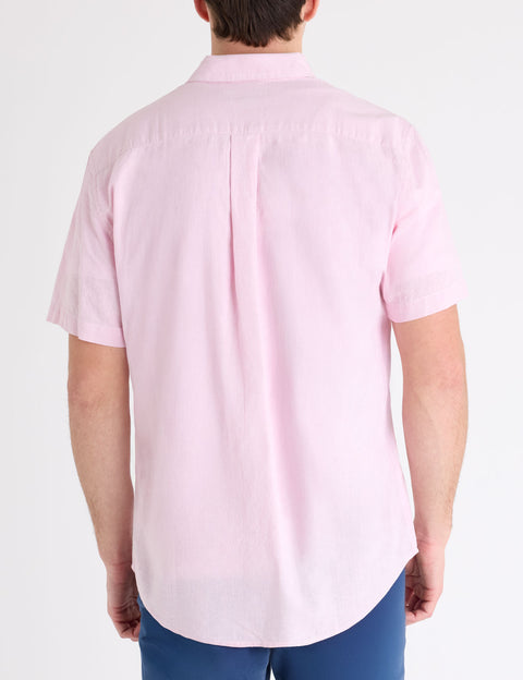 SHORT SLEEVE LINEN BLEND POCKET SHIRT - U.S. Polo Assn.