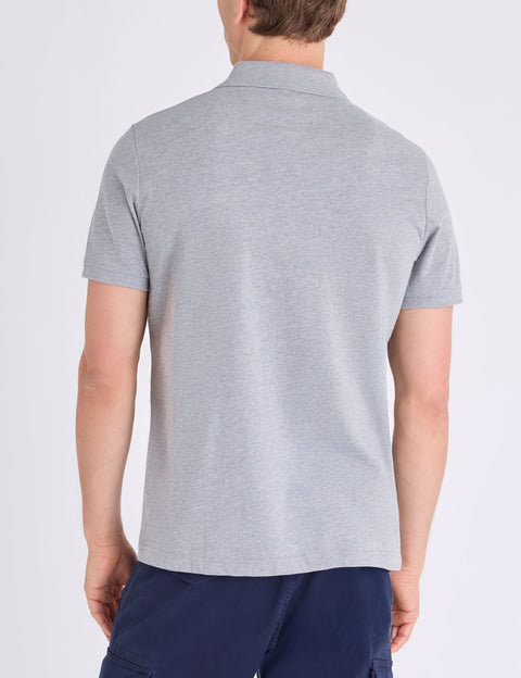 VERTICAL STRIPE JERSEY POLO SHIRT WITH ZIPPER - U.S. Polo Assn.