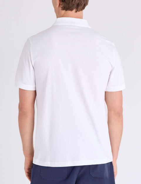 VERTICAL STRIPE JERSEY POLO SHIRT WITH ZIPPER - U.S. Polo Assn.