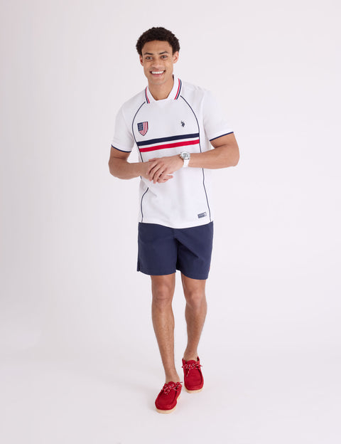 USA SHIELD PERFORMANCE PIQUE POLO SHIRT - U.S. Polo Assn.