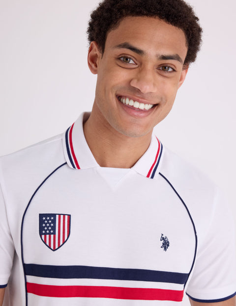 USA SHIELD PERFORMANCE PIQUE POLO SHIRT - U.S. Polo Assn.