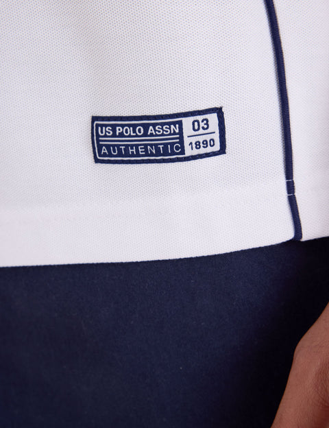 USA SHIELD PERFORMANCE PIQUE POLO SHIRT - U.S. Polo Assn.