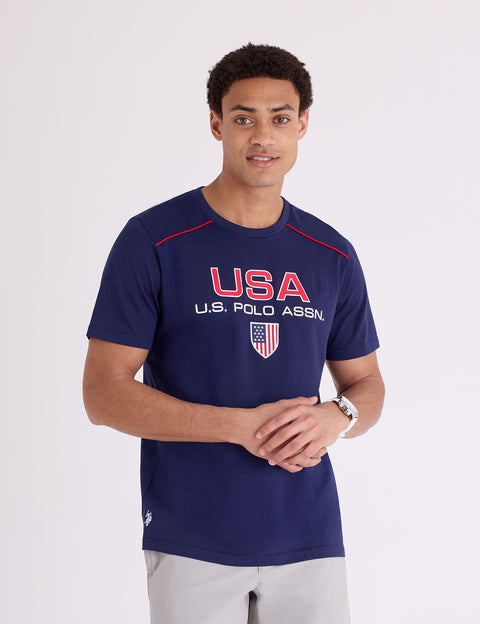 USA SHIELD PRINT T-SHIRT - U.S. Polo Assn.
