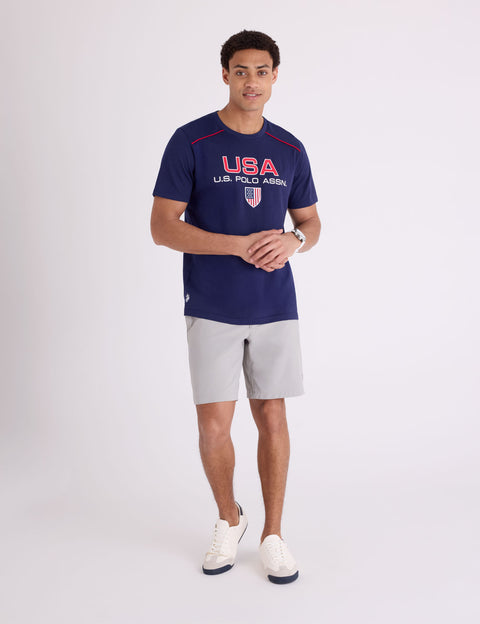 USA SHIELD PRINT T-SHIRT - U.S. Polo Assn.