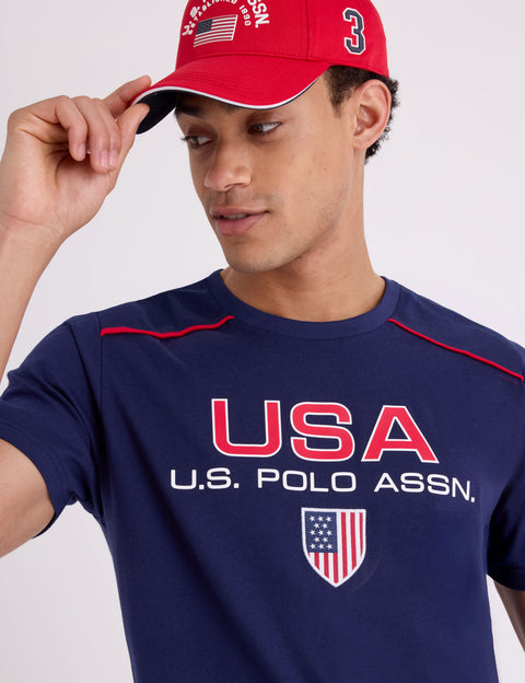 USA SHIELD PRINT T-SHIRT - U.S. Polo Assn.