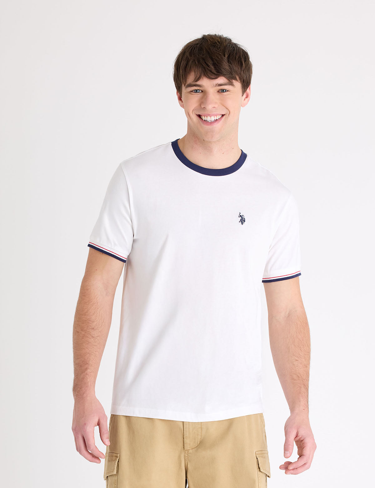 SIGNATURE STRIPE TRIM RINGER T-SHIRT– U.S. Polo Assn.