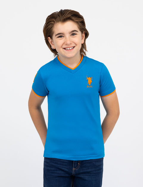 BOYS BASIC V-NECK T-SHIRT - U.S. Polo Assn.