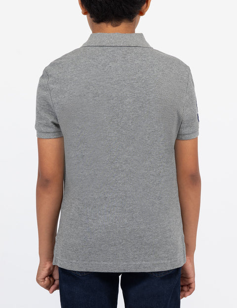 BOYS MULTI COLOR LOGO SOLID PIQUE POLO SHIRT - U.S. Polo Assn.